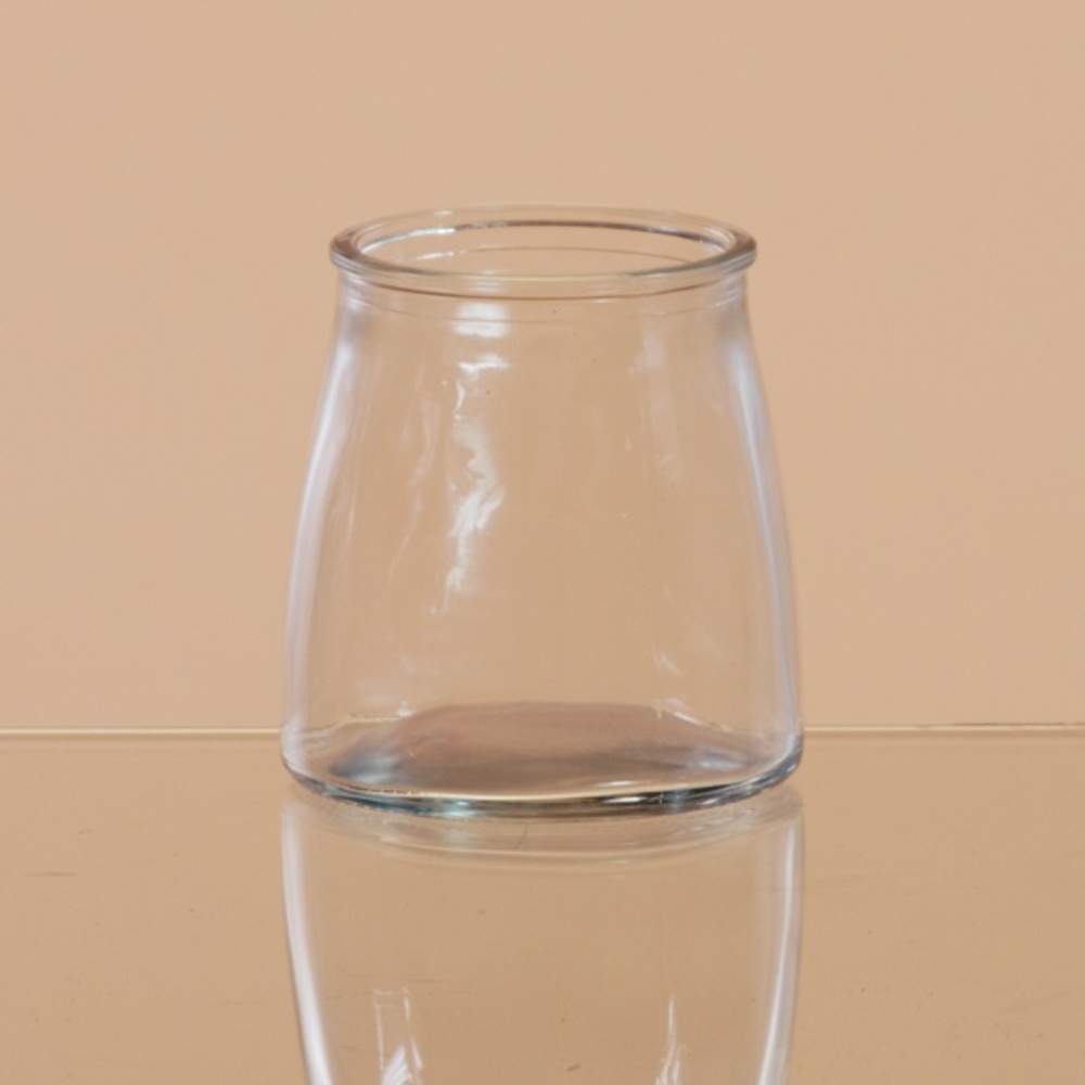 *Clear Glass Studio Jar Votive Candle Holder #79247 (NWT) #1